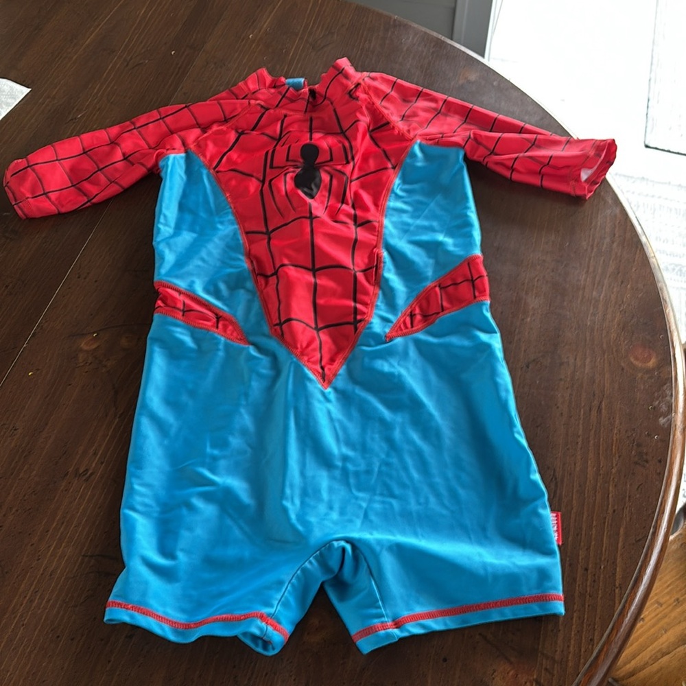 Kids one piece bathing suit spider man